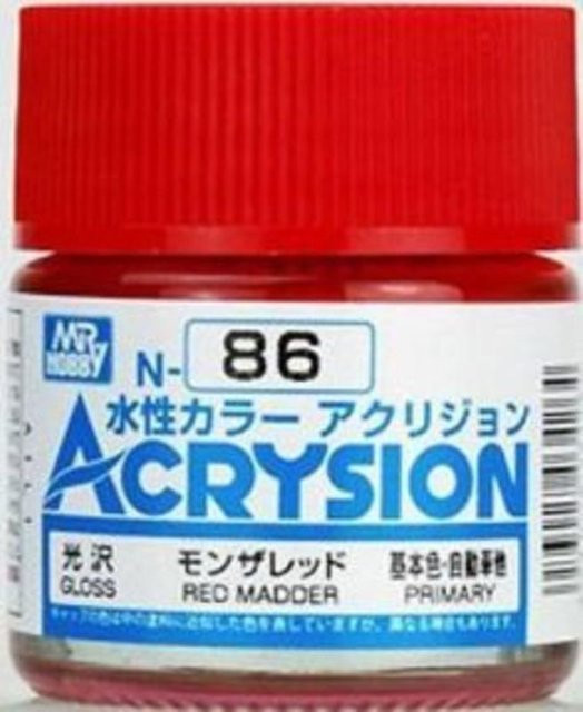 Mr Hobby Acrysion Red Madder, Rot, 10 ml - Bild 1