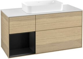 V&B Waschtischunterschrank Finion in Ocean Blau lackiert, B/T/H: 120 x 50,1 x 50,1 cm - Bild 1