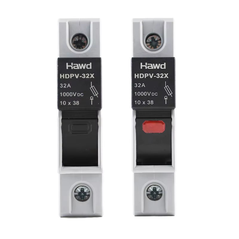 1P DIN-Schiene Solar PV DC Sicherungshalter für 10x38mm Sicherungseinsätze in Grau - Bild 2