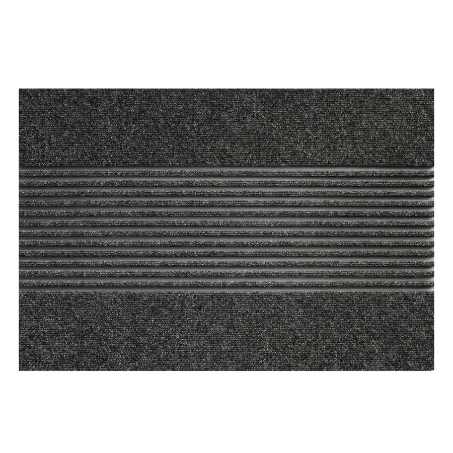 Floordirekt Schmutzfangmatte CIRCA in Anthrazit Streifen, Waschbar und Rutschfest, B/T: 60 x 90 cm - Bild 2