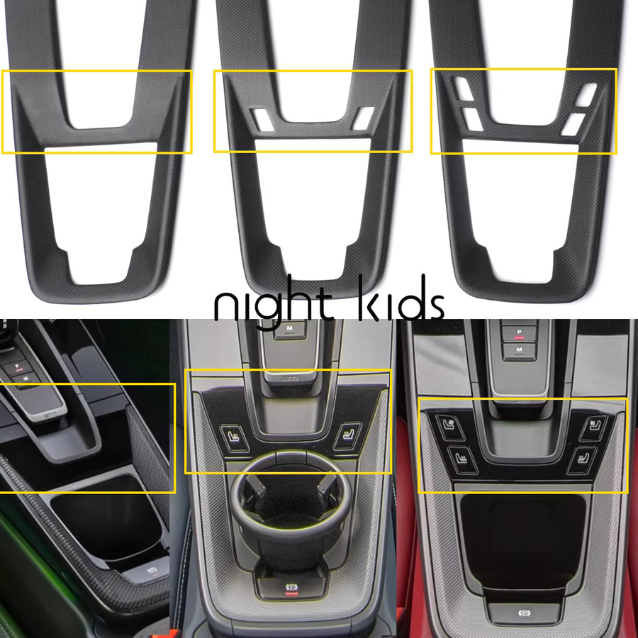 Night Kids Carbon Fiber Interior Trim Kit für Porsche 911 992 (2019–2025) in Schwarz inklusive Center Console Panel - Bild 2