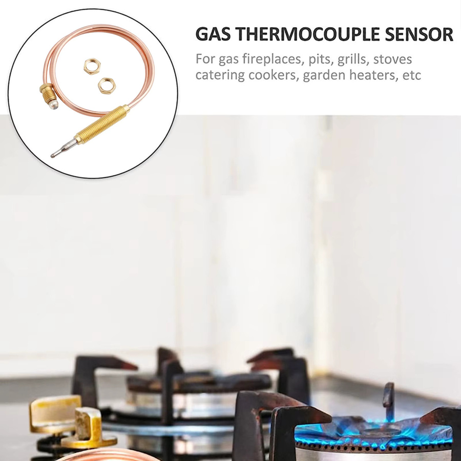 Vibratite M8 Thermoelement Sonde mit gemeinsamem Gewinde als Ersatzteil für Gasbrenner, Kamine und BBQ in den Längen 60 cm, 90 cm, 120 cm oder 150 cm - Bild 3