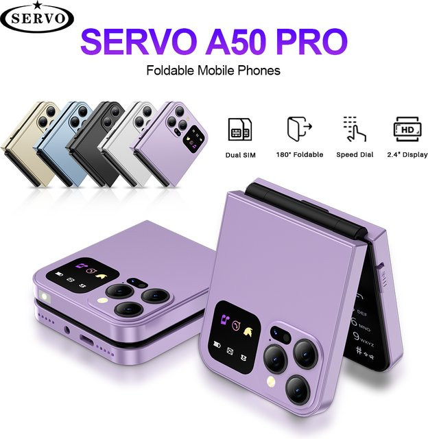 SERVO A50 PRO Flip-Handy mit 2,4-Zoll-Display, 2 SIM-Karten und Anrufaufzeichnung, neue Version - Bild 1