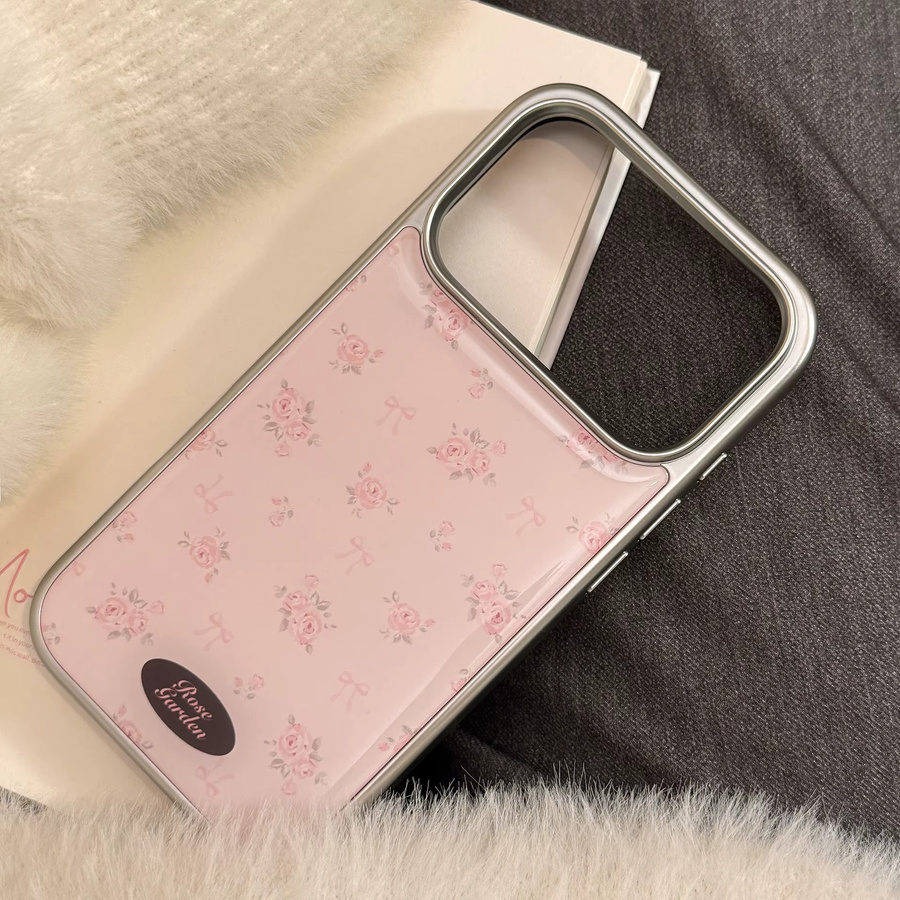 MUQGEW Stoßfeste Handyhülle mit rosa Blumen-Design für iPhone 12 bis iPhone 17 Pro Max - Bild 2
