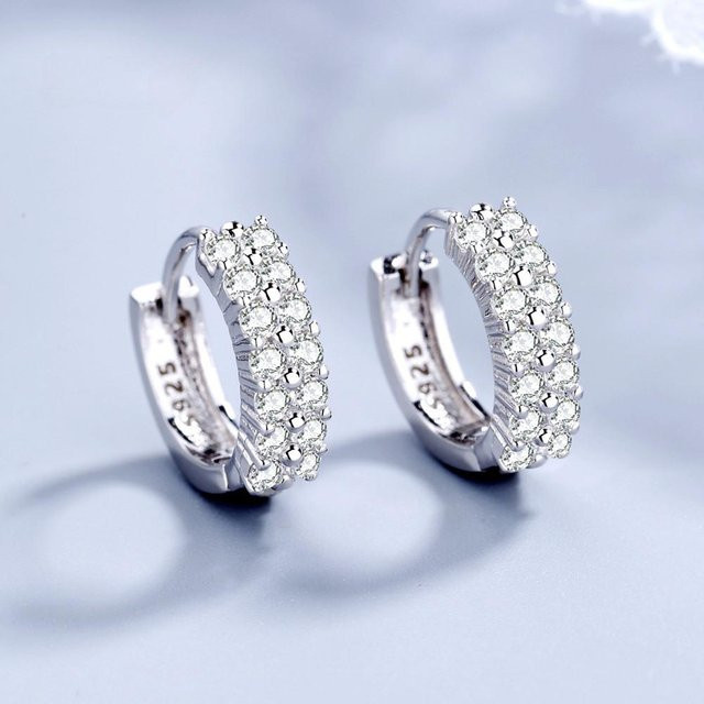 URGOOD Ohrringe 925 Silber, Zirkonia, Damen - Bild 1