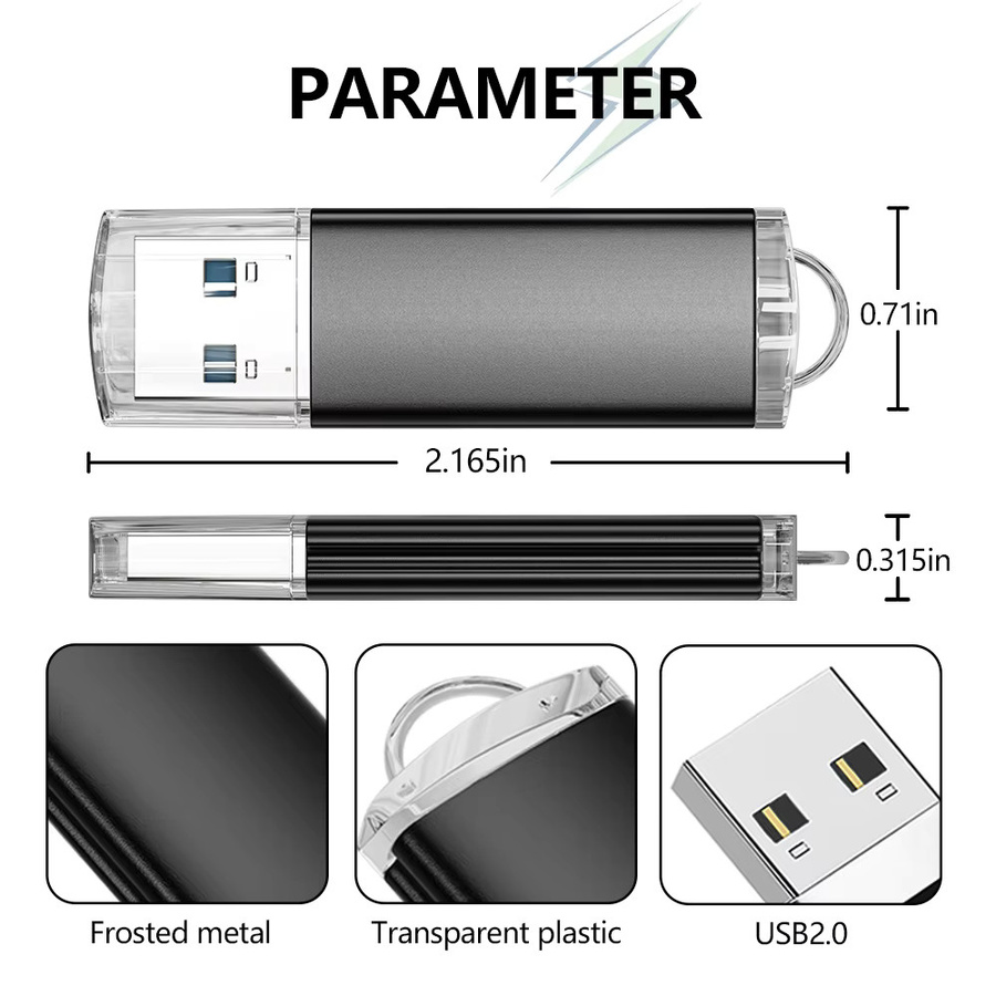 JASTER USB 2.0 Metall-Speicherstick in Gold und Multicolour mit verschiedenen Kapazitäten - Bild 2