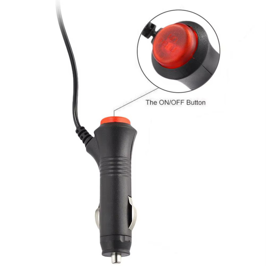 Universal Auto Zigarettenanzüger Splitter mit Ein- und Ausschalter für 12V und 24V, Schnellladegerät Power Adapter in Schwarz - Bild 4