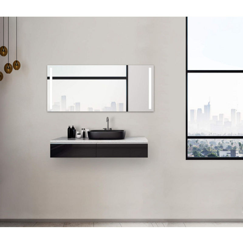 TALOS LED-Badspiegel in Silver mit Aluminiumrahmen, B: 160 cm, H: 70 cm - Bild 2