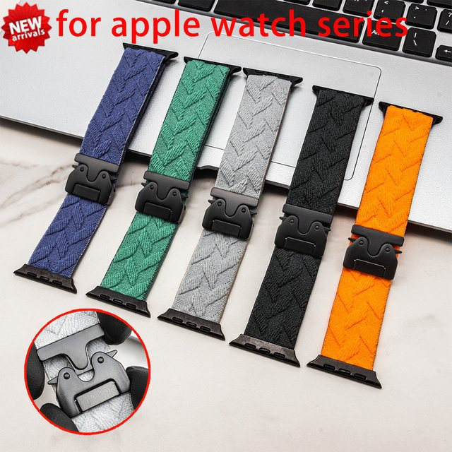 CAOWTAN Uhrenarmband Nylon, elastisch bedruckt, Unisex - Bild 1