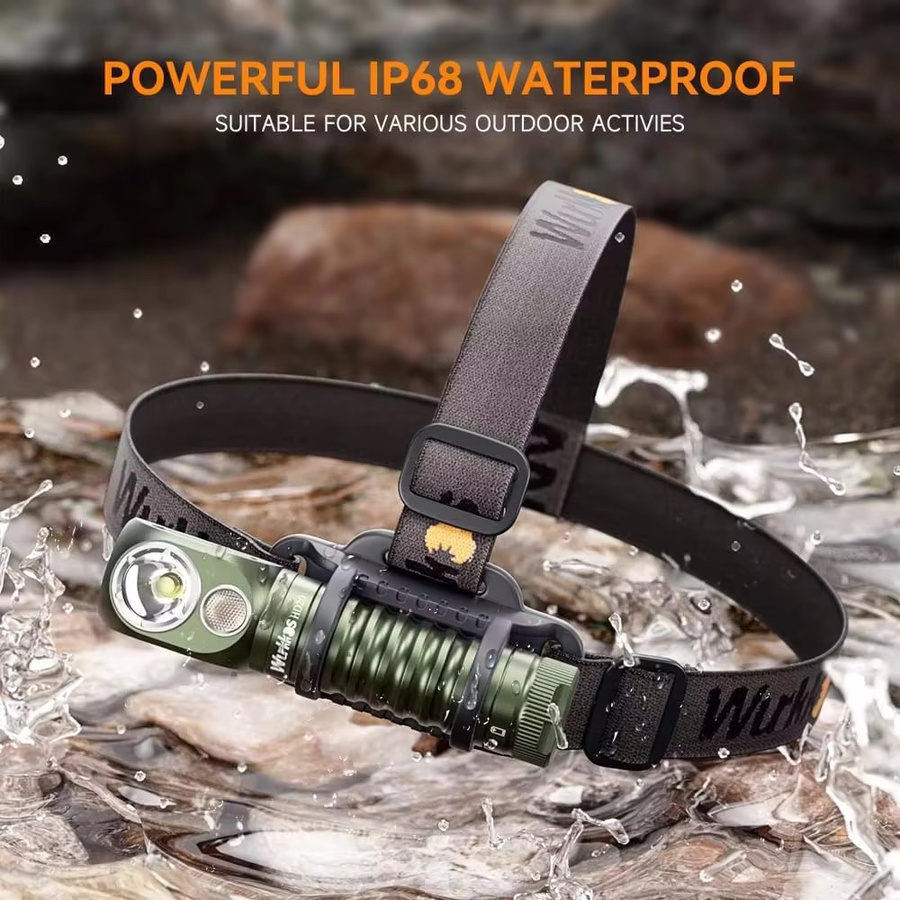 Wurkkos HD20 Upgrade Stirnlampe mit 2000 Lumen, hoher CRI-Wert von 90, wiederaufladbar und mit Magnetfunktion sowie Clip-Halterung - Bild 1