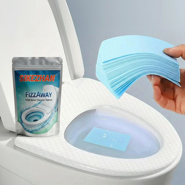 SIKEZHAN FizzAway Toilettenschüssel-Reinigungstabletten, Septic Safe Deodorant zur schnellen Reinigung - Bild 1