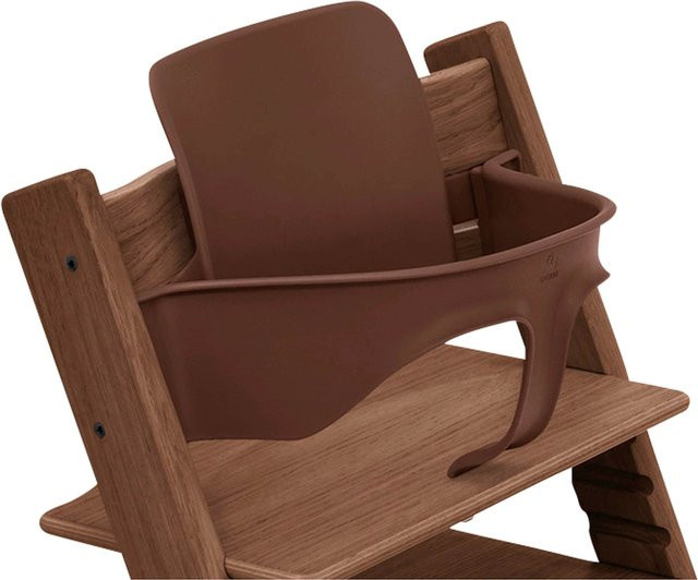 Stokke Tripp Trapp Treppenhochstuhl Bundle in Braun aus Buchenholz inklusive Baby Set 2 - Bild 1