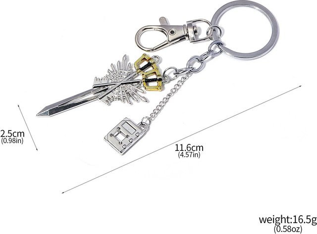 Kingdom Hearts Sora Keyblade Anhänger, grau, Unisex - Bild 1