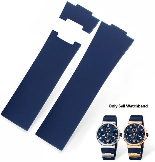 Ulysse Nardin Uhrenarmband, Silikon, blue, Unisex, 25 mm - Bild 1