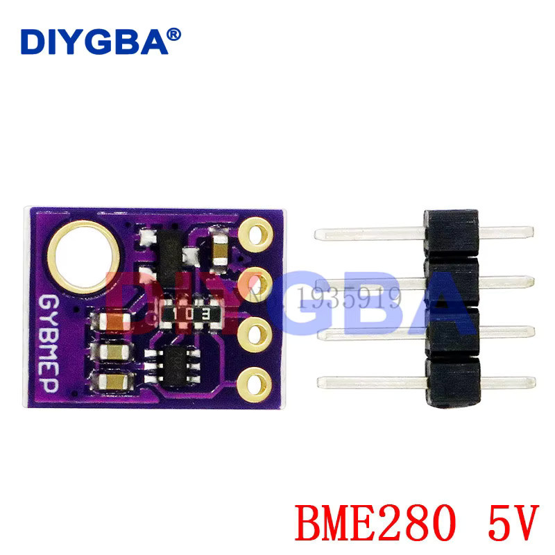 DNIGEF BME280 Digitalsensor für Temperatur, Luftfeuchtigkeit und Luftdruck, GY-BME280 Modul mit I2C und SPI Schnittstellen, Farbe: Purple - Bild 2
