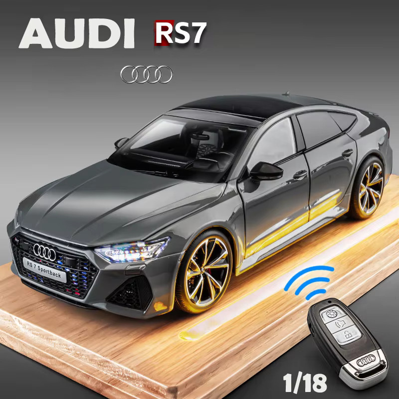 WELLY Audi RS7 Sportback, Automodell, 1:18, Metall, Schwarz - Bild 2