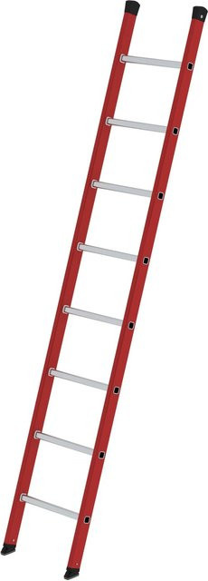 PROREGAL Sprossen-Anlegeleiter aus GFK und Aluminium mit 8 Sprossen ohne Traverse - Bild 1