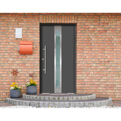 Splendoor Sicherheitshaustür RHODOS Prime RC2 aus Aluminium in Anthrazit-Grau mit Glaseinsatz, Höhe: 210,0 cm, Breite: 110,0 cm, Tiefe: 7,0 cm - Bild 2