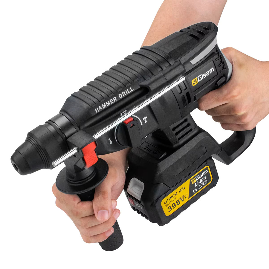 G nto kabelloser bürstenloser elektrischer Bohrhammer für Makita 18 V Akkus, multifunktionales Akku-Schraubwerkzeug, Schwarz - Bild 6