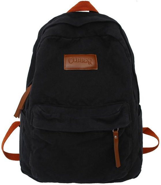 Weft Canvas Laptop-Rucksack für Damen und Herren in Schwarz, B: 33 cm, T: 14 cm, H: 42 cm - Bild 1