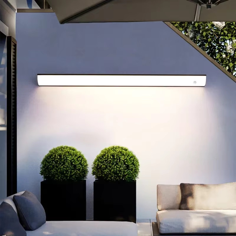 Z ZOSIMIO LIGHT LED Wandleuchte Linear in Weiß mit Warmlicht, wasserdichte Außenleuchte für Balkon, Garten und Terrasse - Bild 4
