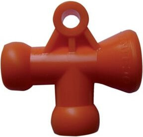 Loc-Line T-Verbindung 1/4 Zoll in Orange mit 2 Stück - Bild 1