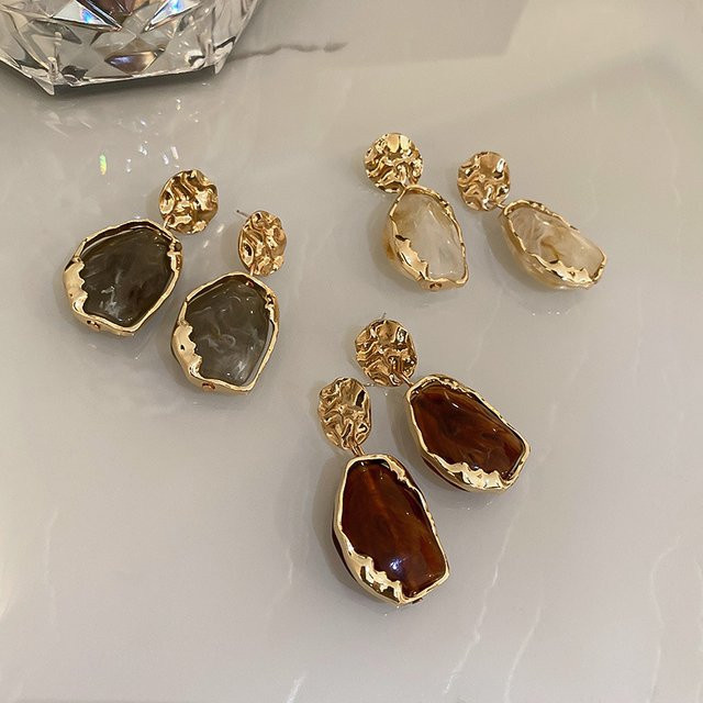 DREJEW Ohrringe, Gold, Zirkonia, Vintage, Damen - Bild 1