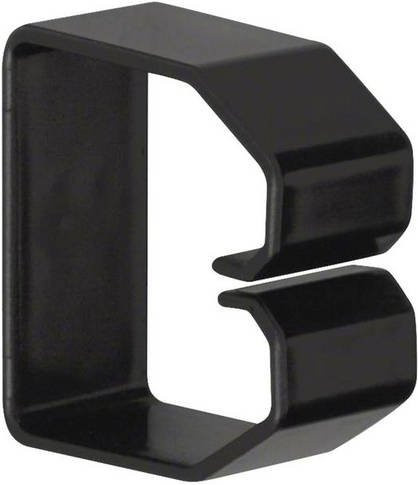 Hager Klammer LK500503 Schwarz aus Kunststoff, 50 Stück, B: 50 mm x H: 50 mm - Bild 1
