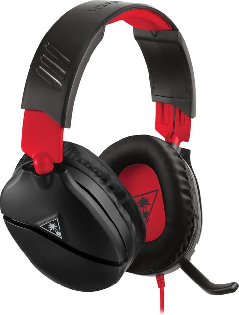 Turtle Beach Recon 70 Gaming-Headset Schwarz/Rot mit 3,5 mm Klinkenanschluss für Nintendo Switch, Xbox, PC und Mobile - Bild 1