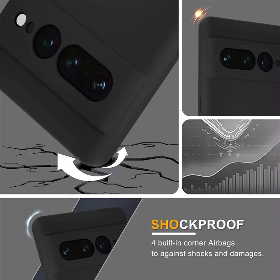 Stoßfeste Silikon-Schutzhülle für Google Pixel 9 9A 8 Pro 7 7A 6 6A in Grün - Bild 2