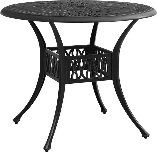 Furnicato Gartentisch aus Aluminiumguss in Schwarz, B/T/H: 90 x 90 x 74 cm - Bild 1