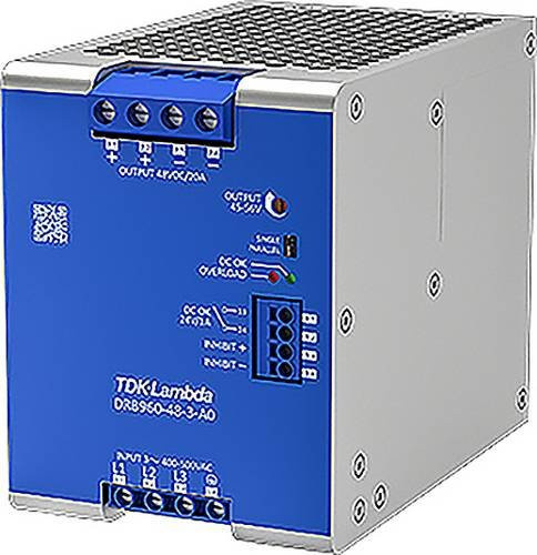 TDK-Lambda Hutschienen-Netzteil DRB960-48-3-A0 in Blau, 29 V/DC, 40A, 960W, 1 Ausgang - Bild 1