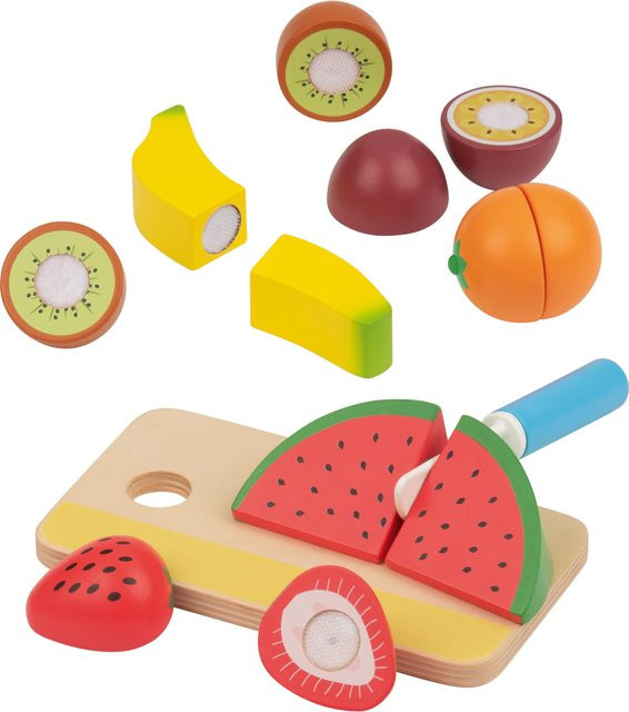 LUPILU Spielzeugset Sandwich Obst Fleisch-und-Fisch Gemüse aus Holz und Kunststoff ab 2 Jahren - Bild 1