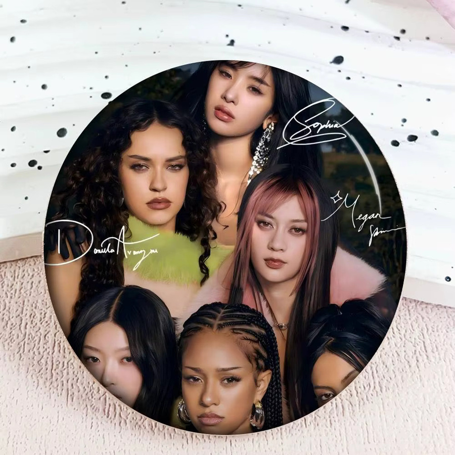 Brosche K-Katseye Anime Button Pin - Bild 5