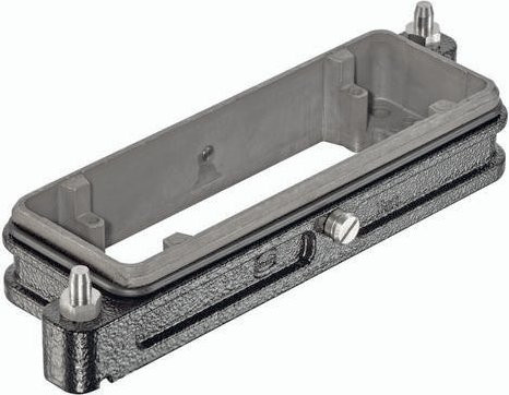 HARTING Anbaugehäuse 09 40 024 0381 aus Aluminium in Grau - Bild 1