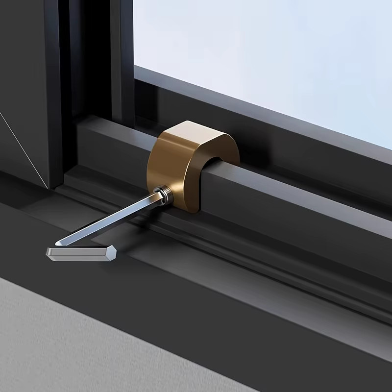 Diebstahlsicheres C-Typ Fensterschloss-Set aus Metall für Fenster und Türen in Silber oder Gold - Bild 5