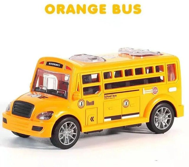OUZEY Schulbus-Modellauto, orange, ab 3 Jahre - Bild 1