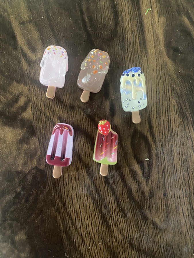 6er-Set Magnetische Kühlschrankmagnete von WaterNeutrDesigns mit Sommer-Motiven wie Früchten und Eiscreme in Mehrfarbig - Bild 2