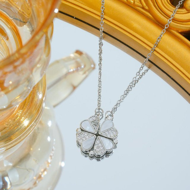 Wucifang Jewelry Halskette, Kupfer, Silber, Zirkonia, Damen - Bild 1