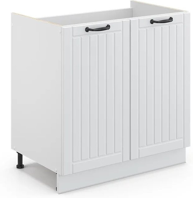 Vicco Spülenunterschrank Fame-Line in Weiß im Landhausstil mit Breite: 80 cm - Bild 2