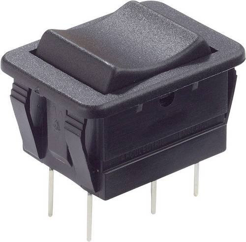 Arcolectric Bulgin C1570VBAAB Wippschalter Schwarz 2 x Ein/Aus/Ein rastend 250 V/AC 16A - Bild 1