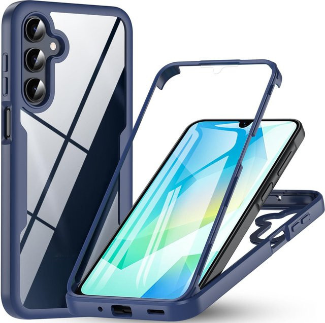 360-Grad-Schutzhülle mit integriertem Displayschutz für Samsung Galaxy A-Serie in Blau - Bild 1