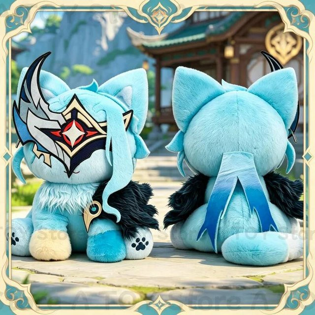 Bandai Genshin Impact Dottore Katzen-Plüschpuppe, Plüsch / Textil - Bild 1