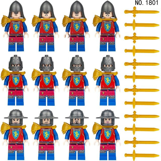 Antike römische mittelalterliche Ritter, Bausteine, Figuren, ab 14 Jahren - Bild 1