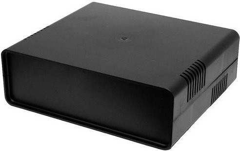Donau Elektronik KGB31 523380 Universal-Gehäuse aus Polystyrol in Schwarz, B/T/H: 18,0 x 20,5 x 7,0 cm - Bild 1