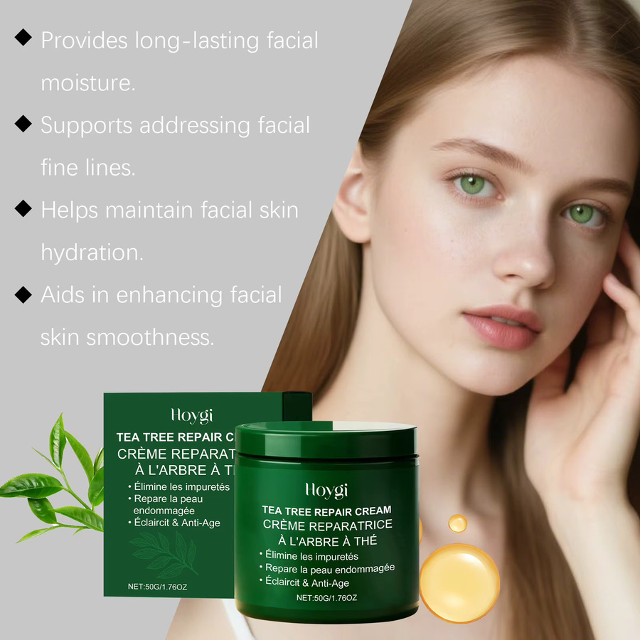 Hoygi Reparaturcreme für das Gesicht, Aloe Vera, empfindliche und fettige Haut - Bild 3