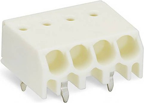 WAGO 744-304/364-000 Leiterplattenklemme in Weiß, 800 Stück - Bild 1