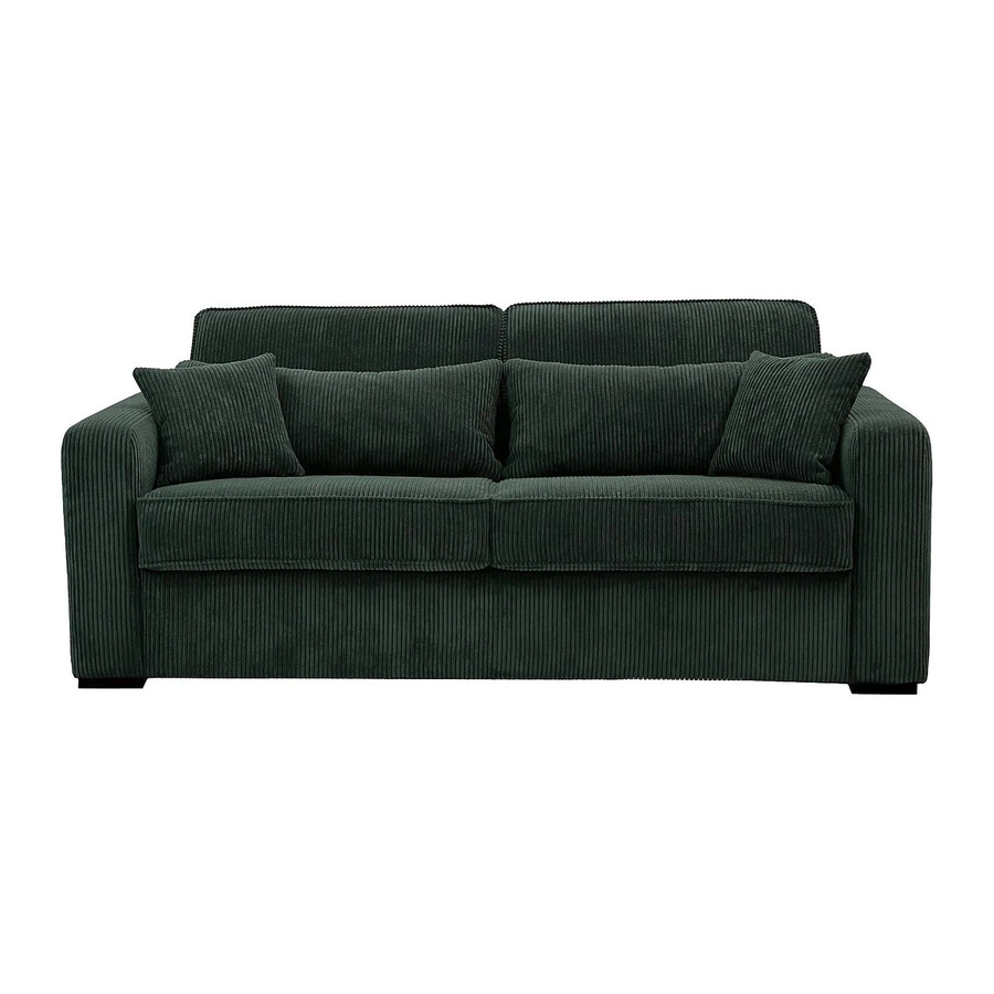 Schlafsofa Mondovi von Vente-unique in Grün mit Buchenholzgestell - Bild 2