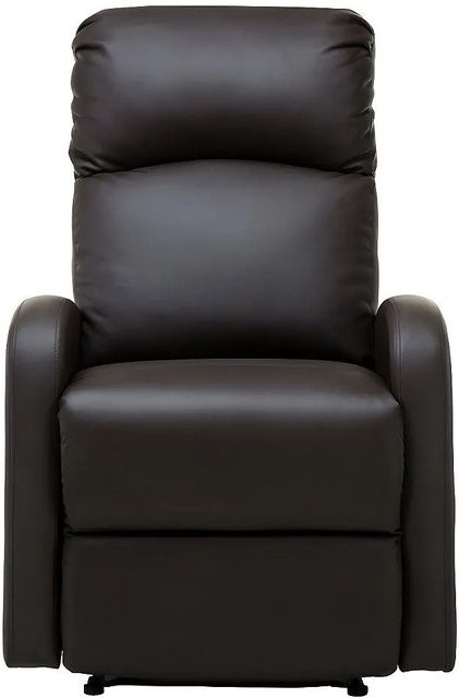 Vente-unique Relaxsessel Isao in Schokobraun mit Armlehnen, Breite: 65 cm - Bild 1