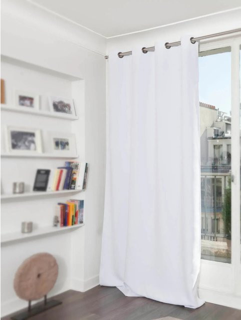 Moondream Lärmschutzvorhang mit Wärmeschutz und Verdunkelung in Weiß, Höhe: 260 cm, Breite: 145 cm - Bild 1